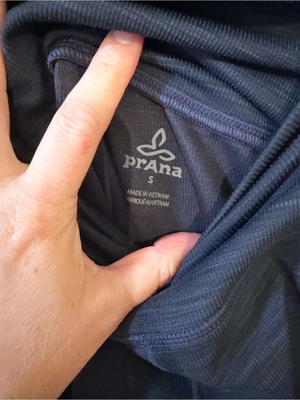 A 4 Prana High-Rise Dark Blue Leggings - Picture 2 of 4